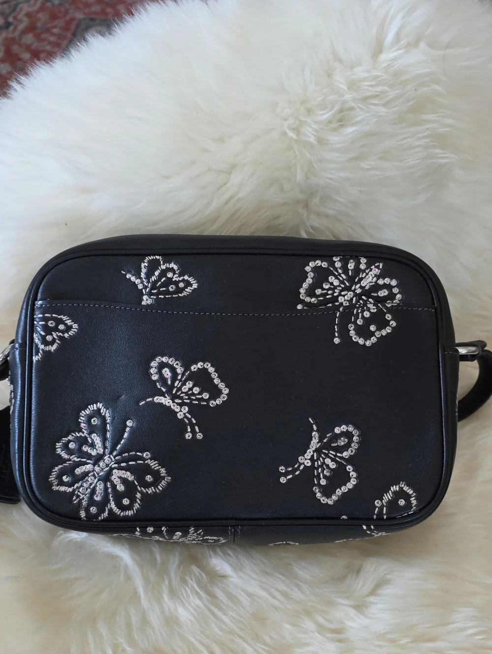Beautiful Like New Coach Jamie Camera Crossbody Bag With Butterflies 🖤🦋✨️🩷